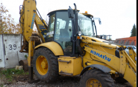 Аренда экскаватора погрузчика KOMATSU