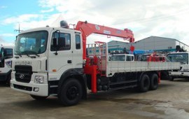 Аренда манипулятора Huyndai hd 250 борт 15т стрела 7т