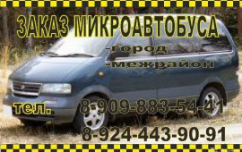 Услуги микроавтобуса по г.Благовещенску и району.