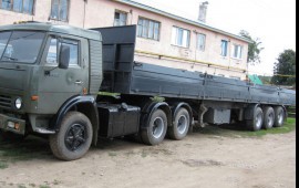 Грузоперевозки( камаз полуприцеп)