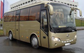 Перевозка людей на автобусе KING LONG - 2013 года выпуска