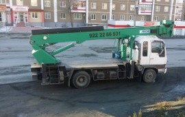 Услуги японских автовышек от15 до 26 метров.
