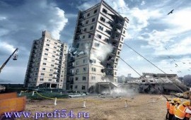 Демонтаж зданий и снос бетонных сооружений