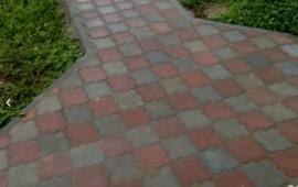 Укладка брусчатки, тротуарной плитки