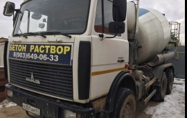 Бетон, раствор от производителя