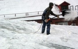 Очистка крыш от снега и наледи