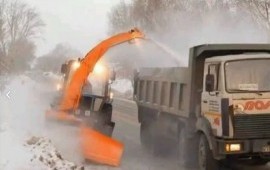Уборка снега фрезоротором это быстро и не затратно