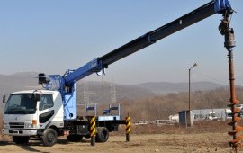 Заказать ямобур Tadano DT-620 на шасси Исузу Эльф