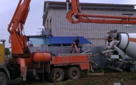 Услуги автобетононасоса