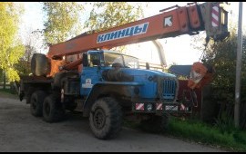 Аренда автокрана 16 до 25т на базе урал и камаз
