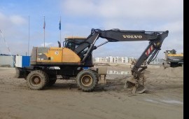 Аренда экскаватора volvo ew160