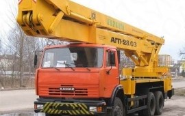 Аренда автовышки 18, 20, 22, 28, 45м.