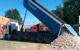 Услуги самосвал тонар доставка песок щебень 40 т.