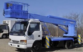Услуги аренда автовышки с вылетом стрелы от 12-45М