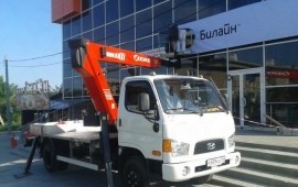 Аренда автовышки 18м, поворотная люлька