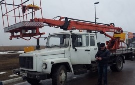 Услуги автовышки длина стрелы 18 метров