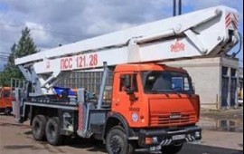 Аренда автовышки на базе шасси КАМАЗ-65115