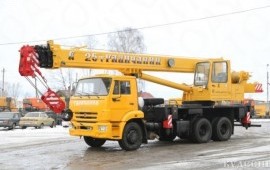 Автокран 25 тонн 28 метров