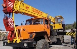Аренда- автокран Урал 6X6 25 тн