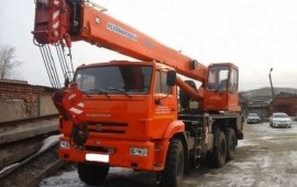 Аренда автокрана 25тн 31м стрела, вездеход