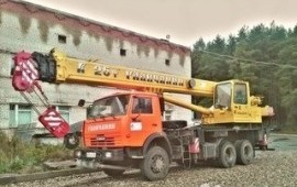 Услуги автокрана Камаз 25т