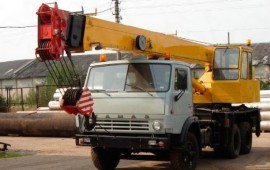 Автокран Камаз 22м