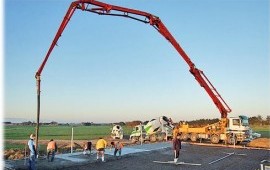 Автобетононасос 43 метра услуги аренда
