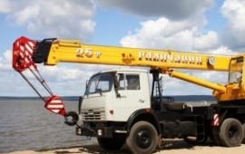 Аренда автокрана камаз 30 тн, стрела 21 м