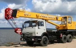 Услуги автокрана 25т вездеход