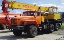 Услуги автокрана Урал 16 тонн 18 метров