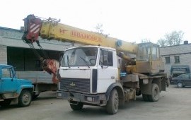 Услуги автокрана маз 16т 18м 14т14м