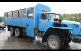 Вахтовый автобус с экипажем