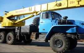Услуги автокрана 25 тонн вездеход