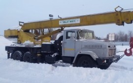 Аренда(Услуги) автокрана мкат 20