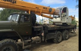 Аренда услуги автокрана 25 тонн 31 метр вездеход
