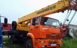 Услуги автокрана 16-тон