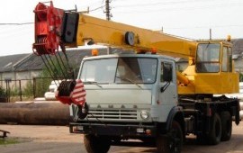 Автокран Камаз 22м