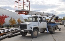 Аренда/услуги телескопической автовышки 17м