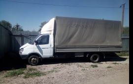 Грузоперевозки газель тент 5м грузчики