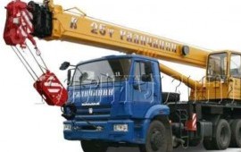 Услуги автокрана 25т 28м