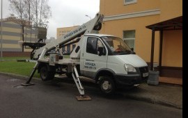 Автовышка 14 метров, телескоп