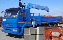 Услуги манипулятора-крана заказ кирпич газоблоки