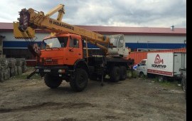 Аренда автокрана 25 тонн вездеход