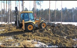 Аренда/услуги экскаватора погрузчика MST 544+