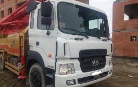 Аренда автобетононасоса Hyndai высота подачи 42м
