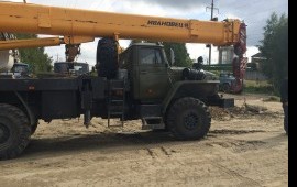 Аренда услуги автокрана 25 тонн 31 метр вездеход