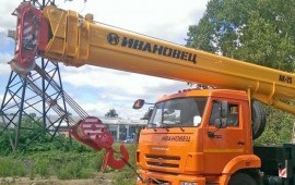 Аренда автокрана 25 тн в/с 21,7-31 м