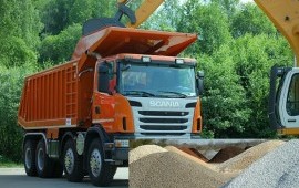Доставка щебень*песок самосвалы Ленинградская обл