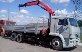Аренда услуги манипулятор-кран грузоперевозки