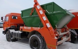 Вывоз мусора контейнером 8 м3 ломовоз самосвал